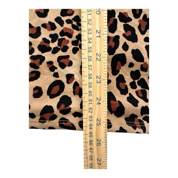 Lane Bryant Top Womens Plus 22/24 Animal Print Cowl Draped Neck Rouched Blouse - Picture 10 of 11